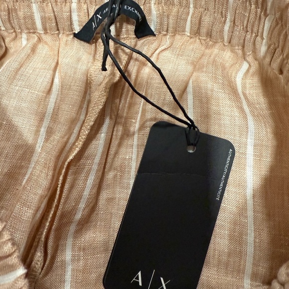 Armani Exchange Women's Striped Linen Pants size 4 - Picture 10 of 13